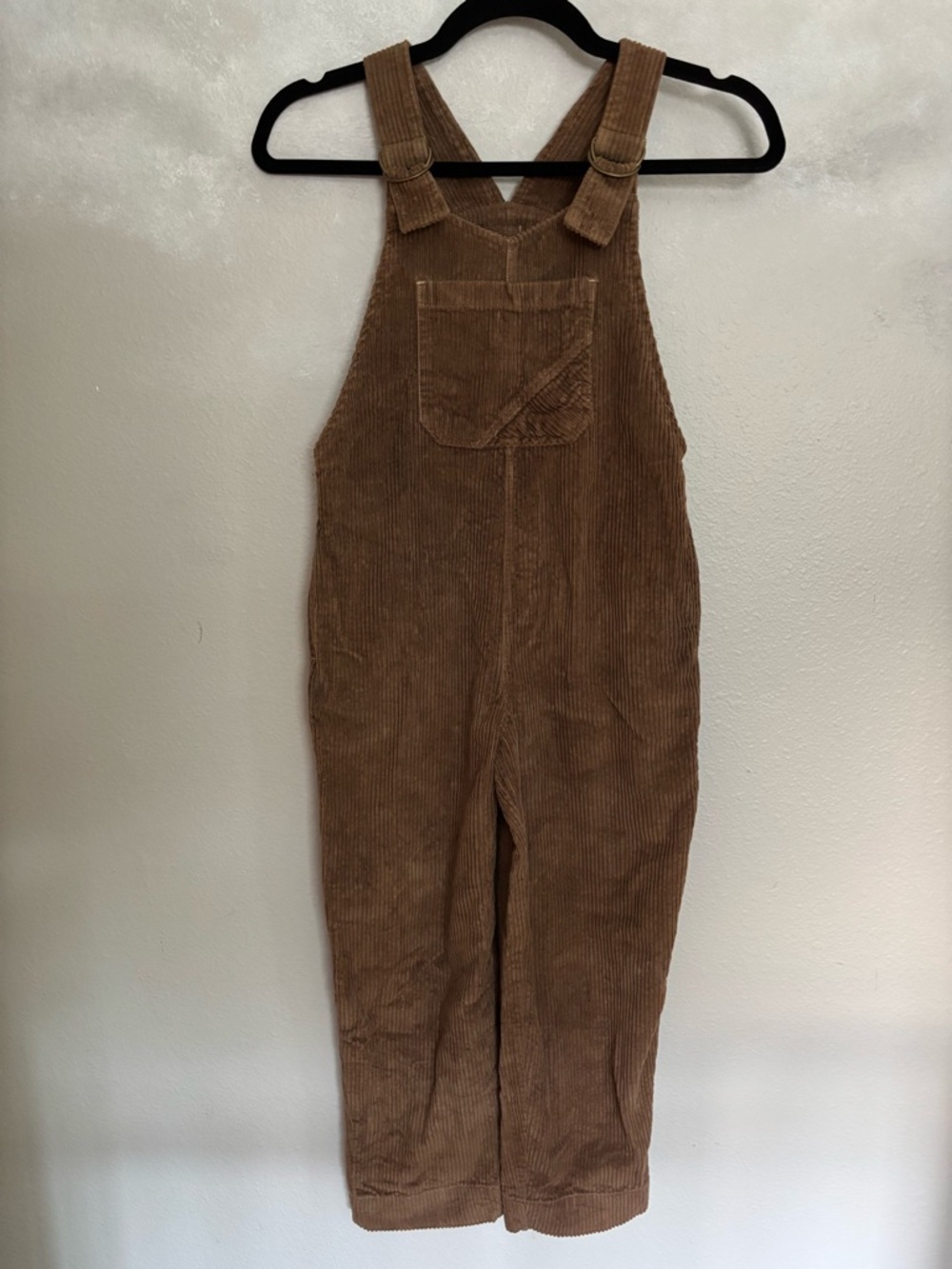 Volcom Kids Corduroy Overalls Brown Medium 8/10 One Piece Coveralls Loop Straps